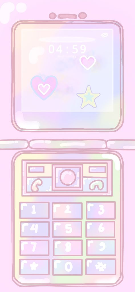 Flip Phone Wallpaper, Flip Phone Aesthetic, Smile Drawing, Phone Wallpaper Pink, Flip Phone, Flip Phones, Kawaii Wallpaper, Phone Themes, Screen Wallpaper