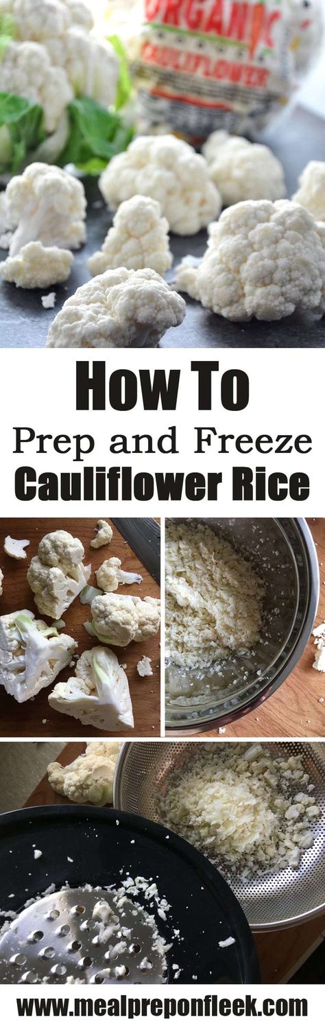 how to prep and freeze cauliflower Cauliflower Rice Meal Prep, Freeze Cauliflower, Rice Meal Prep, Make Cauliflower Rice, Suburban Kitchen, Vegetarian Diets, Preserving Recipes, Delicious Sides, How To Make Cauliflower