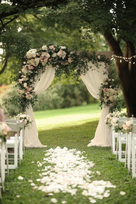 Looking for creative ways to involve your bridal party in the ceremony? Discover unique ideas that enhance their roles and create cherished memories. Elevate your wedding experience together!   #WeddingPlanning #BridalParty #CeremonyIdeas #MemorableWeddings #WeddingInspiration #UniqueBridalIdeas #WeddingTips #PlanningYourWedding #WeddingDecor #BridalExperience #WeddingCeremony #LoveStory #CreativeWeddings #BridalTeam #WeddingDayMagic Wedding Ceremony Bench Seating, Wedding Alter Ideas Outdoor Diy, Christian Ceremony Ideas, Outdoor Wedding Walkway, Wedding Outside Ceremony, Outdoor Wedding Ceremony Decorations, Wedding Ideas Floral, Wedding Walkway, Wedding Ceremony Decorations Outdoor