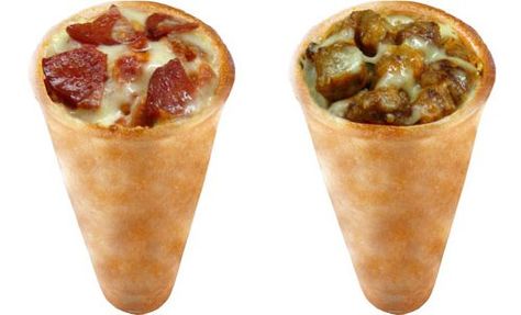 Pizza Cone Pizza Cone Recipe, Bread Cones, Pizza Cones, Mini Pizzas, Healthy Pizza, Caking It Up, Wedding Food, Lunch Ideas, Food Network