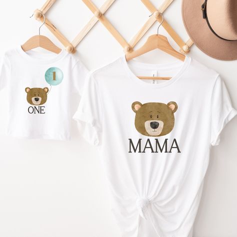 Bear 1st Birthday Shirt, Bear-y First Birthday, 1st Birthday Outfit, Brown Bear Birthday, Matching Family, Mommy and Me Shirts Birthday Outfit Brown, Brown Bear Birthday, Brown Bear Brown Bear Birthday, Birthday 1st, 1st Birthday Shirt, Mommy And Me Shirts, First Birthday Boy, Outfit Brown, Themed Shirts