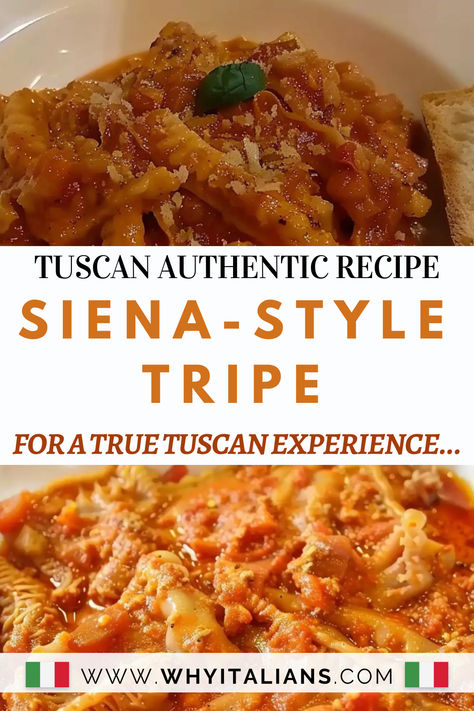 I'm sharing the flavors of my homeland with this Tuscan traditional recipe for tripe ‘alla Senese’. 🌿 Indulge in the tenderness of tripe enriched with a homemade tomato sauce. Save this pin for an authentic taste of Italy that's easy to recreate at home. Beef Tripe Stew, Weird Recipes, Tripe Stew, Tripe Recipes, Beef Tripe, Faux Iron, Beef Meals, Beef Meat, Culinary Art