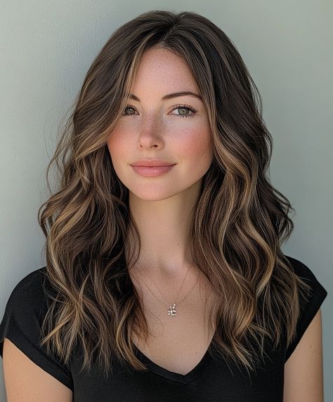 Glittery New Year's Eve Waves: Jewel-Toned Waves Beachy Waves Medium Length, Hairstyles For Party Night, New Years Eve Hair, Medium Hairs, Holiday Party Hair, Beachy Waves Hair, Diy Holiday Party, Hollywood Waves, Spring Hair Color