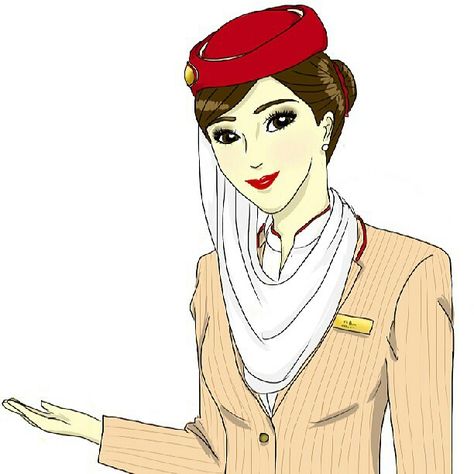 Emirates Stewardess drawing @cee_caw_ceen Flight Attendant Drawing Easy, Flight Attendant Emirates, Flight Attendant Drawing, Flight Attendant Quotes, Emirates Airline Cabin Crew, Emirates Cabin Crew, Airline Cabin Crew, Vision Board Pics, Fly Emirates