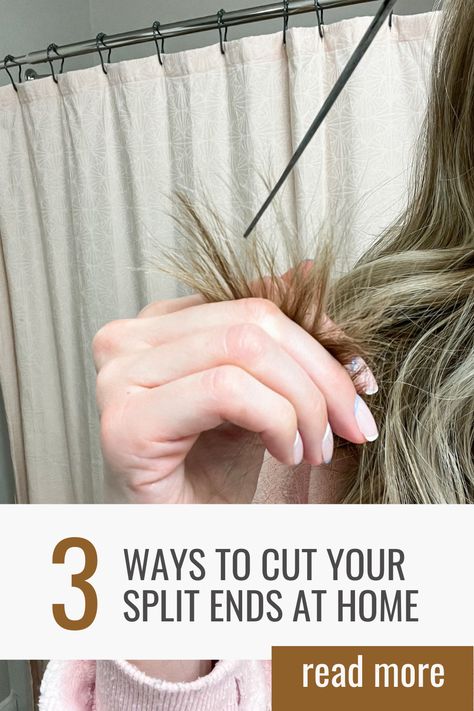 cut hair at home How To Help Split Ends At Home, Trim Own Hair Split Ends, How To Trim Split Ends At Home, Trim My Hair At Home, How To Trim Dead Ends At Home, Hair Trims For Long Hair Split Ends, Trim Hair At Home Split Ends, How To Trim Hair At Home Split Ends, At Home Hair Trim