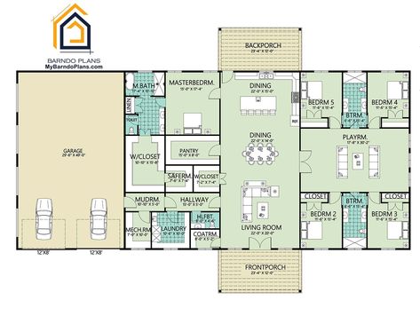 Five Bedroom Barndominium, 6 Bedroom Barndominium House Plans, 5 Bedroom Double Wide Floor Plans, 5br House Plans, 5 Bedroom Barndominium Floor Plans With Garage, 4-5 Bedroom Barndominium Floor Plans, 5 Bedroom 2 Story Barndominium Floor Plans, 5 Bedroom House Floor Plan 1 Story, 5 Bedroom One Level House Plans