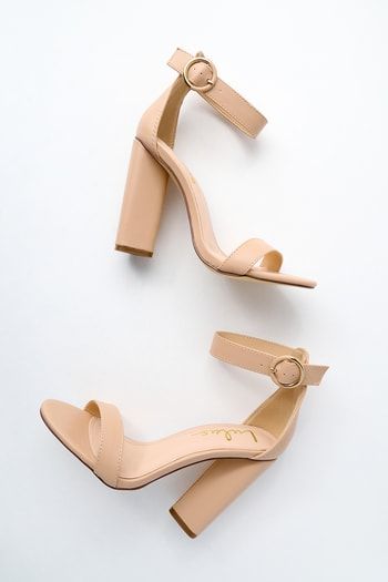 Cute Dresses, Tops, Shoes & Clothing for Women Single Sole Heels, Neutral Heels, Beige Heels, Prom Heels, Nude Shoes, Fancy Shoes, Simple Dress, Looks Black, Prom Shoes