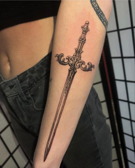 Dagger Tattoo, Best Sleeve Tattoos, Dainty Tattoos, Elegant Tattoos, Dope Tattoos, Little Tattoos, Simplistic Tattoos, Matching Tattoos, Piercing Tattoo