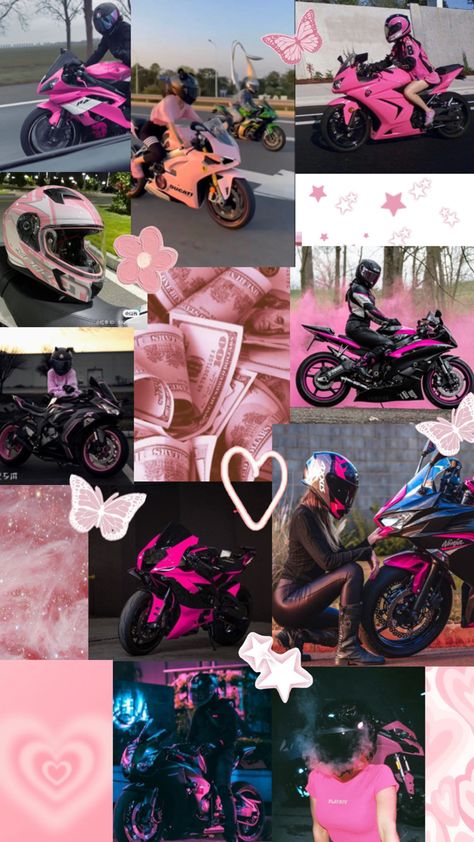 Pink Motorcycle, Motocross Love, Image Moto, Whatsapp Wallpaper Cute, Wallpaper 1920x1080, Motorcycle Aesthetic, Biker Aesthetic, Iphone Wallpaper Classy, Motorcycle Wallpaper