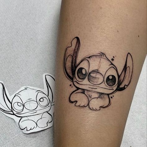 Stitch|#tattoo #handtattoo #tattoos #tattooart 755 Disney Stitch Tattoo, Lilo And Stitch Tattoo, Lilo I Stitch, Ohana Tattoo, Disney Sleeve Tattoos, Stitch Tattoo, Bff Tattoos, Cartoon Tattoos, Disney Tattoos