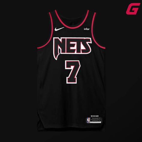 Black Basketball Jersey, Nba Jersey Design, Jersey Design Basketball, Basketball Jersey Design, Cool Basketball Jerseys, Nba Jersey Outfit, Best Basketball Jersey Design, Nets Jersey, Basketball Jersey Outfit