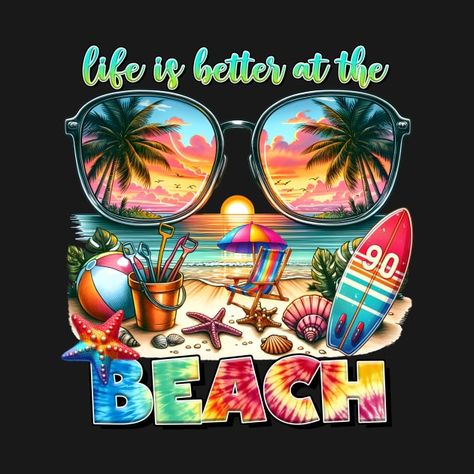 Check out this awesome 'SUMMER+VIBES++%E2%80%93Ideal+for+Summer+Fun+%21%21+Designed+to...' design on @TeePublic! Graphic Tshirt For Men, Beach Tshirt Designs, Beach Sublimation, Beach Rainbow, Beach Tshirt, Beach Logo, T-shirt Print Design, Designs Graphic, Surf Design