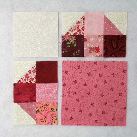 Heart Quilt Blocks Free Pattern, Heart Quilt Blocks, Quilting Hearts, Valentine Quilts, Heart Quilt Block, Heart Patchwork, Seasonal Quilts, Quilt Heart, Heart Quilts