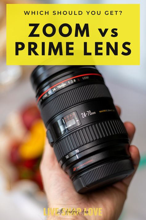 Are you struggling to decide between zoom and prime lenses? This article compares the two different types of lenses and provides insights to help you choose the best option for your photography needs! Photography Lens Guide, Prime Lens Photography, Camera Lenses Explained, Best Canon Lenses, Canon 60d, Canon Lenses, Lens Guide, Action Photography, Photography Lenses