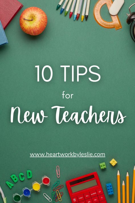 As a former teacher, this time of year always make me think back to my first year of teaching. I had so many unanswered questions. I needed so much help.  Now, I have written out 10 New Teacher Tips that I hope will be helpful for this year's new teachers.  Head over and read it today:   Share this with a teacher in your life.  #heartworkbyleslie #heartwork #blog #christian #teachers #newteachers #tipsforteachers #tips #bekind Teaching Psychology, Teacher Checklist, Teacher Lifestyle, Classroom Hacks, Unanswered Questions, Teacher Boards, Primary School Teacher, Being A Teacher, First Year Teachers