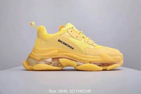 Yellow Balenciaga, Balenciaga Sneaker, Salvatore Ferragamo Belt, Hypebeast Fashion, New Jordans Shoes, Balenciaga Sneakers, Nike Sale, Balenciaga Shoes, Hot Sneakers