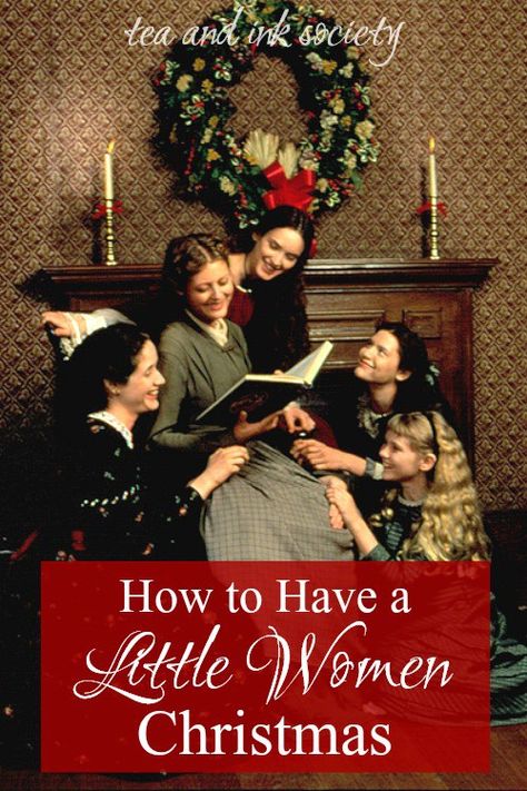 Do you long for a simpler, old-fashioned holiday season? Here's how to have a Little Women Christmas as Louisa May Alcott portrays it in her beloved novel. #LittleWomen #SimpleChristmas Little Women Christmas Breakfast, Little Woman Christmas Decor, Little Women Inspired Christmas, Louisa May Alcott Aesthetic, Little Women Gifts, Little Women Decor, Little Women Aesthetic Christmas, Little Woman Christmas, Little Women Christmas Decor