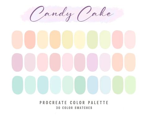 Color Palette Procreate, Procreate Color Palette, Hex Color Palette, Color Palette Challenge, Spring Color Palette, Color Schemes Colour Palettes, Palette Art, Pastel Decor, Hex Codes