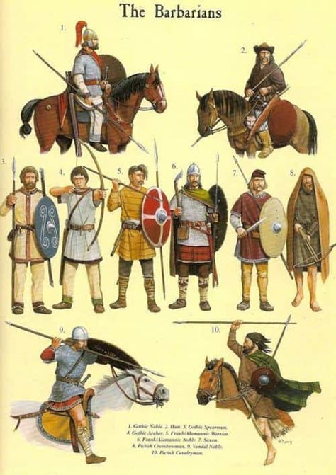 Goths: The Ancient Germanic Warriors Of Obscure Origins Germanic Tribes, Historical Warriors, Rome Antique, Empire Romain, Ancient Warfare, Historical Armor, Roman History, Medieval History, European History