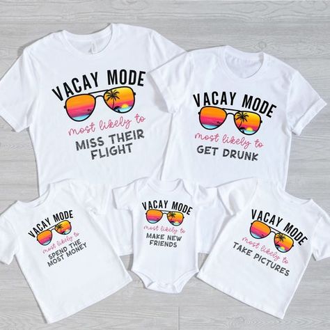 Vacation t-shirt design Ocean Friends Shirt, Group Friend Vacation Shirts, Beach Shirts Sayings Vacation, Graphic Tee T-shirt For Family Vacation, White Family Matching T-shirt For Beach, White T-shirt For Family Beach Vacation, Family Vacation T-shirt With Custom Print, Custom Print T-shirt For Beach Vacation, Cotton Letter Print T-shirt For Family Vacation