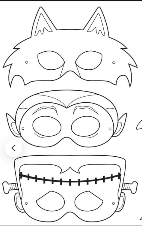 Halloween Masks To Print And Color, Halloween Mask Coloring, Halloween Mask Making, Halloween Mask Craft For Kids, Diy Halloween Mask For Kids, Halloween Mask Printable Free, Halloween Mask Template, Antifaz Halloween, Halloween Easy Crafts