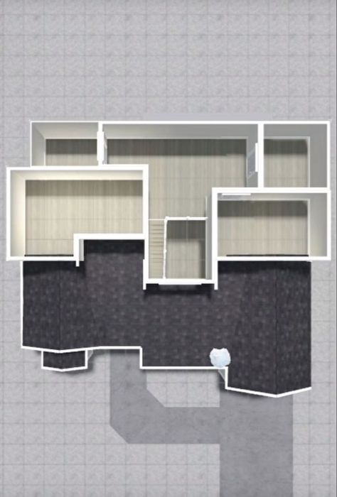 Bloxburg House Ideas 2 Floor Layout Grid, Berry Avenue House, Bloxburg Apartment Layout, Roblox Houses, Winter House Exterior, Bloxburg Town, House Outline, Bloxburg Outfits, Bloxburg Houses