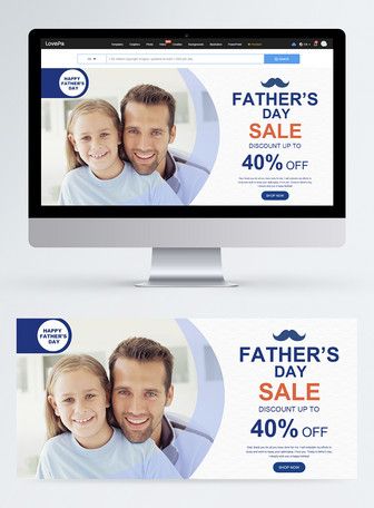 modren father's day special sale web banner fathers day,happy fathers day,sale,gift promotion,discount,web banner,banner design,celebration,online marketing, ads banner, father and daughter, blue, modern,thanks dad#Lovepik#template Fathers Day Special, Marketing Ads, Ads Banner, Father's Day Specials, Brand Advertising, Digital Media Marketing, Banner Images, Fathers Day Sale, Outdoor Advertising