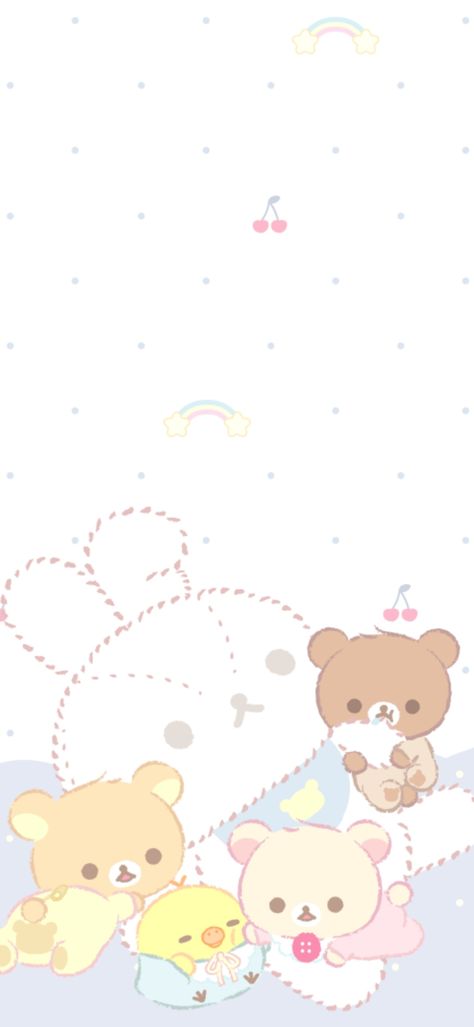 Rilakkuma Iphone Wallpaper, Korilakkuma Wallpaper, Wallpaper Rilakkuma, Sanrio Rilakkuma, Rilakkuma Wallpaper, Wallpaper Doodle, Sanrio Wallpaper, Preppy Wallpaper, More Wallpaper