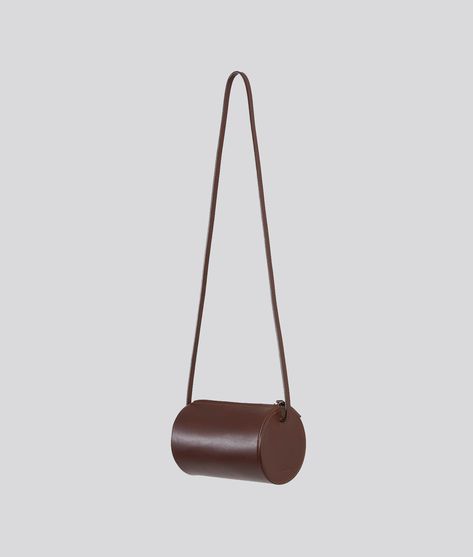 Cylinder Bag, Building Block, Vegetable Tanned Leather, Tan Leather, Espresso, Shoulder Strap, Building, Leather, How To Wear