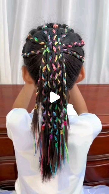 How To Braid Rope, Hair Braid Designs, Hair Dolls, Girls Hairstyles Easy, Traditional Hairstyle, Simple Ponytails, Girls Hairstyles Braids, Beautiful Braids, Girls Braids