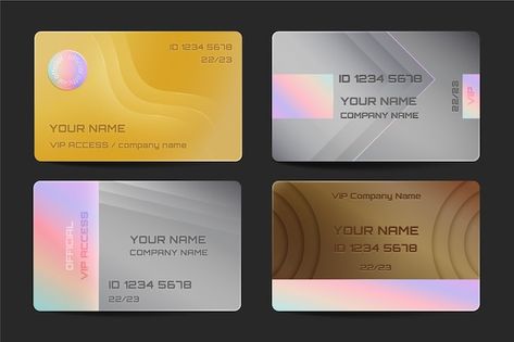 Member Card, Vector Gradient, Vip Card, Membership Card, Name Cards, Company Names, Card Template, Graphic Resources, Google Images