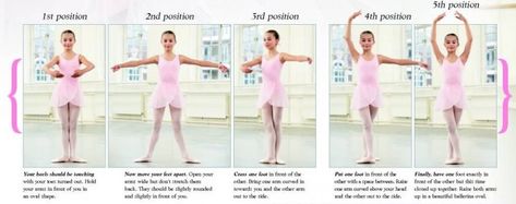 Ballet Basics: 5 Positions Children Can Practice at Home – TakeLessons Blog Ballet Terms With Pictures, Ballet Arm Positions, Ballet Steps, Ballet Terms, Ballet Basics, Beginner Ballet, Ballet Positions, Toddler Ballet, Ballet Lessons