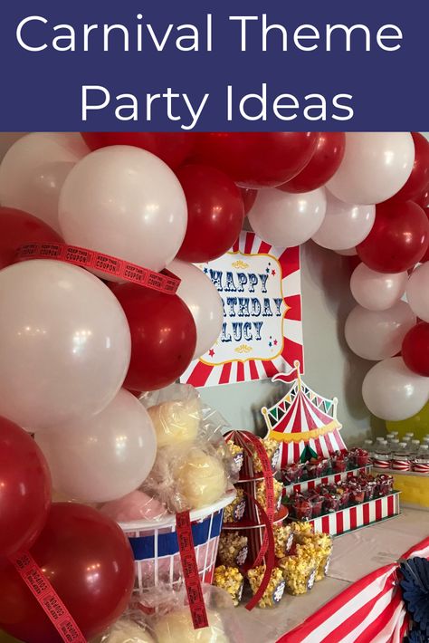 Carnival Theme Party Ideas - Carnival Theme Party Ideas, Western Themed Bachelorette Party, Themed Bachelorette Party Ideas, Memorial Day Desserts, Carnival Theme Party, Carnival Baby Showers, Carnival Party Decorations, Popcorn Cups, Post Prom