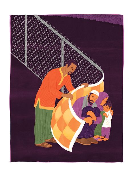 Immigation Ethics | Alex Nabaum illustration Refugees Art, Refugee Day, World Refugee Day, A Level Art Sketchbook, Protest Posters, Arte Popular, Pinocchio, Editorial Illustration, Kids Art Projects