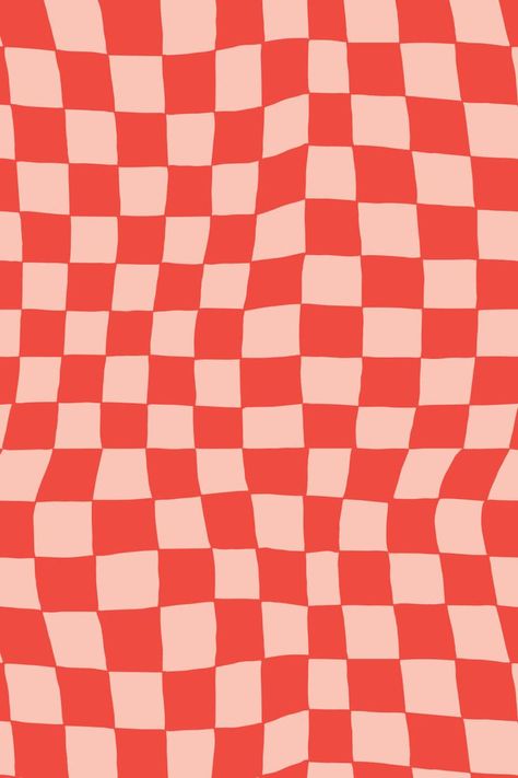 A playful, hand-drawn checkered pattern I created as a supporting brand element for Starfruit. Pink And Red Checkered Wallpaper, Red Print Wallpaper, 3d Checkered Pattern, Funky Checkered Pattern, Colorful Checkered Wallpaper, Checkered Design Graphic, Red And Pink Pattern, Red Aesthetic Pattern, Checkered Graphic Design