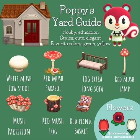 Yard Guide Acnh Cottagecore, Ac New Leaf, Animal Crossing Guide, Animal Crossing Wild World, Log Baskets, Animal Crossing Characters, Animal Crossing Villagers, New Animal Crossing, My Color