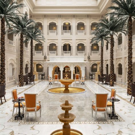 Raffles Hotels & Resorts is bringing its signature style to India’s famed Pink City, with the opening of Raffles Jaipur. To step inside the exciting new resort, click on the link. Jaipur City Palace, Padmanabh Singh, Marble Palace, Jaipur City, Yacht World, Lobby Interior Design, Royal City, Pink City, Lobby Interior