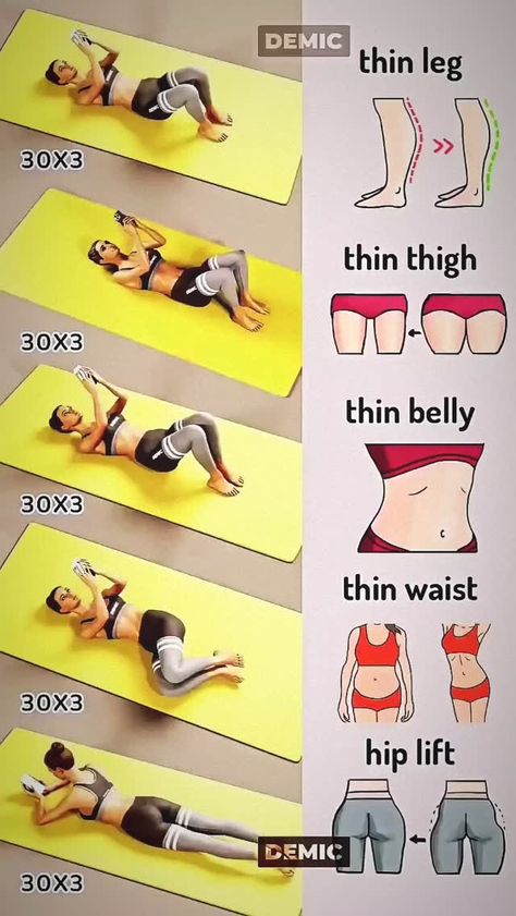 weightloss | 10 minutes daily exercise Cr- @fitnessdong_ins #Weightlossjourney #weightlossmotivation #weightlosstransformation #fitspiration... | Instagram Morning Workout Motivation, Trening Fitness, Quick Workout Routine, Thigh Exercises, Hip Workout, Belly Workout, Fat Burning Workout, Flat Belly Workout, Stomach Workout