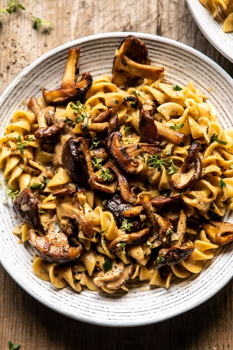 Stroganoff Pasta, Mushroom Dinner, Half Baked Harvest Recipes, Mushroom Stroganoff, Harvest Recipes, Half Baked, Mushroom Pasta, Half Baked Harvest, Fall Recipes