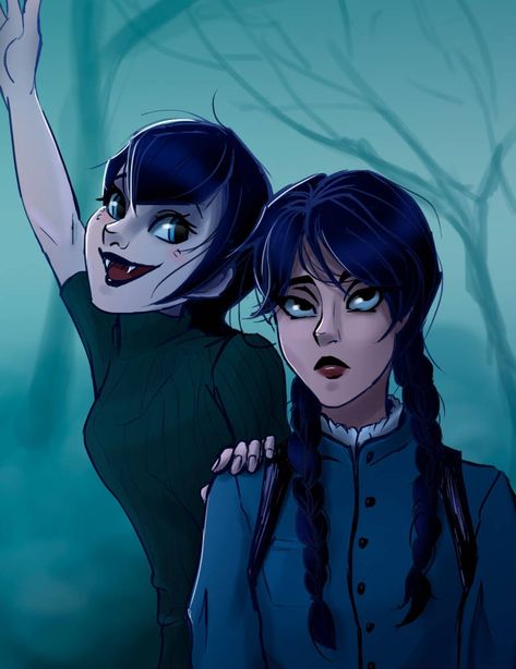 Rose Vampire, Mavis Hotel Transylvania, Mavis Dracula, Kitty Girl, Wednesday Adams, Adams Family, Hotel Transylvania, Addams Family, Wednesday Addams