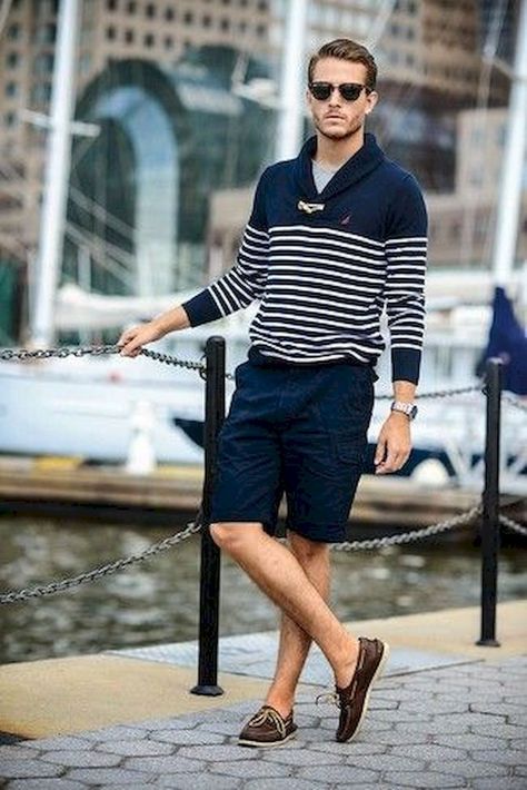 24 Best Boating Outfits for Men - How to Dress for Boat Trip Boat Outfit Men, 2023 Mens Fashion Trends, 2023 Mens Fashion, Boat Shoes Outfit, Boat Outfit, Mens Summer Fashion Beach, Mens Fashion Swag, Mens Fashion Work, Mens Fashion Illustration