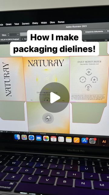 Klaudia ✶ Graphic Design on Instagram: "This is how I make packaging dielines & templates for my passion projects to make them look more realistic! ✨ You can also use resources like Pacdora, which is an amazing tool, but this is a super easy and quick way to make your dielines if you’re working on like a passion project. Don’t forget to save this for later! ✅ #packagingdesigninspo #skincarepackaging #naturalskincarebrand #packagingdesigner #graphicdesigntips #graphicdesignstudio #logodesignservices #brandidentitydesigner #brandingidentitydesign #logoidentity #packagingdielines #briefchallenge #passionproject" Graphic Design Passion Project, Packaging Dielines, Natural Skincare Brands, Skin Care Packaging, Graphic Design Tips, Passion Project, Graphic Design Studios, My Passion, Brand Identity Design