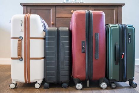 Travel Packing Hacks, Cheap Suitcases, Rockland Luggage, Hard Sided Luggage, Pink Luggage, Packing Hacks, Checked Baggage, Hardside Luggage, Luggage Case