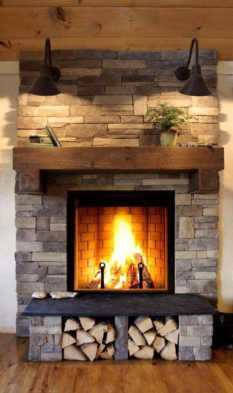 Rumford Fireplace, Cottage Fireplace, Cabin Fireplace, International Interior Design, Fireplace Lighting, Rustic Fireplaces, Traditional Fireplace, Fireplace Remodel, Home Fireplace