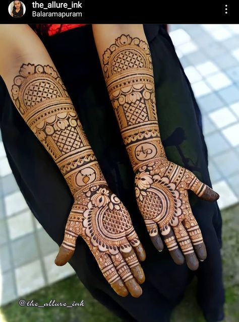 Mehendhi Designs For Engagement, Puberty Mehndi Designs, Ring Ceremony Mehndi Designs, Full Hand Henna, Engagement Mehendi, Mehandhi Designs, Rajasthani Mehndi Designs, Bridal Mehndi Design, Bridal Mehandi