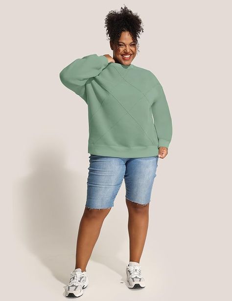 FOREYOND Plus Size MAMA Sweatshirts for Women Crew Neck Long Sleeve Pullover Oversized Sweaters Casual Fleece Sweatshirts Fall Outfit Light Apricot 1XL at Amazon Women’s Clothing store Fall Sweatshirt Outfit, Sweatshirts For Women, Oversized Sweaters, Mama Sweatshirt, Fashion Hoodies, Sweaters Oversized, Amazon Women, Pullover Sweatshirts, Fall Outfit