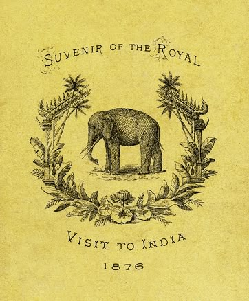 India and elephant ephemera Ernst Hemingway, Elephant Love, An Elephant, Corporate Design, Vintage Ephemera, 로고 디자인, Design Graphique, Hetalia, Design Element