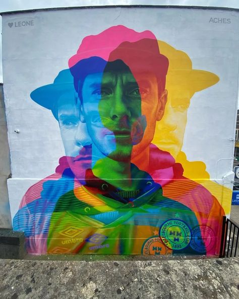 CMYK Mural by ACHES in Bristol, UK for UPFEST 2022 | STREET ART UTOPIA Aches Graffiti, Street Art Inspiration, Cmyk Painting, Bright Graffiti, Bristol Street Art, Bristol Graffiti, Portrait Mural, Abstract Mural Wall Street Art, Stencil Graffiti Art