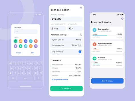 Loan Calculator Ui Design, App Animation, Marketing Dashboard, Calculator Design, Financial Calculator, Retirement Calculator, Driver App, Payday Loans Online, Student Loan Forgiveness