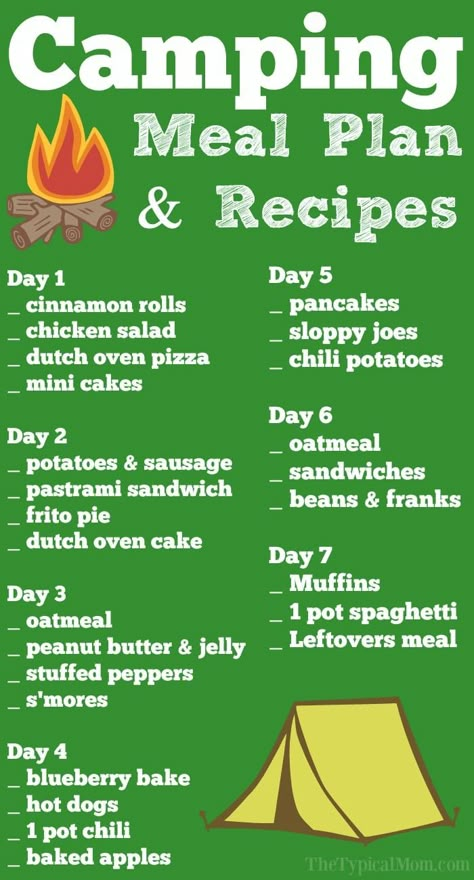 Camping Meal Plan, Camping Ideas For Couples, Easy Camping Recipes, Baked Hot Dogs, Camping Meal Planning, Camping Meal, Zelt Camping, Easy Camping Meals, Breakfast And Brunch